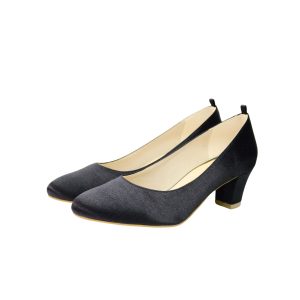 WAJ WJ002 Bridal Wedding Shoes - Black