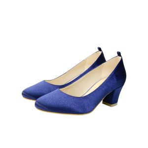 WAJ WJ002 Bridal Wedding Shoes - Navy Blue